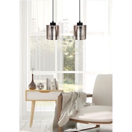 Ljuskrona med snöre COX 2xE27/60W/230V