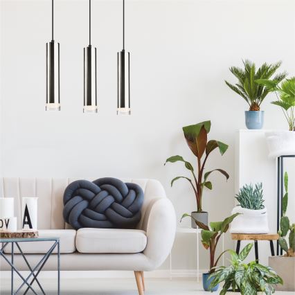 Ljuskrona med snöre DIEGO 3xE27/60W/230V