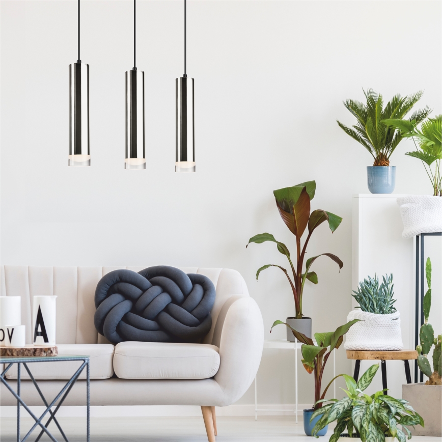 Ljuskrona med snöre DIEGO 3xE27/60W/230V