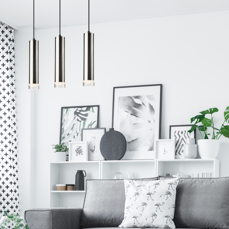 Ljuskrona med snöre DIEGO 3xE27/60W/230V