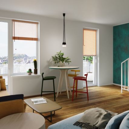 Ljuskrona med snöre DIEGO 3xE27/60W/230V