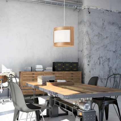 Ljuskrona med snöre ELODIE 1xE27/60W/230V ek