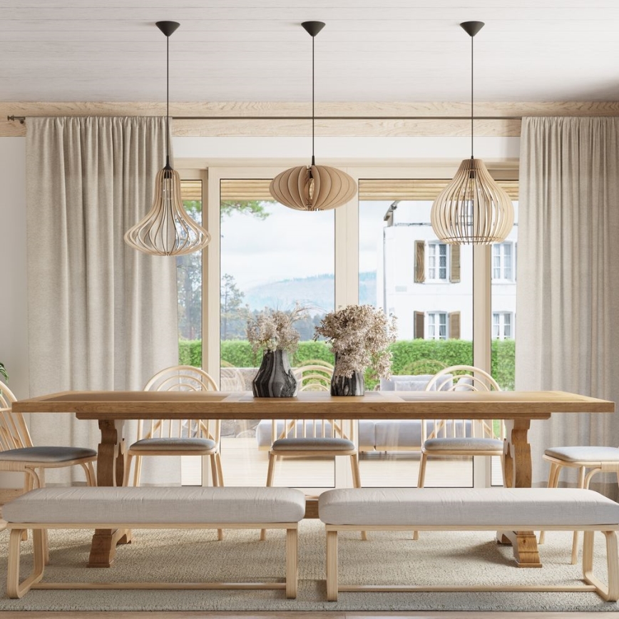 Ljuskrona med snöre  ELZA 1xE27/60W/230V