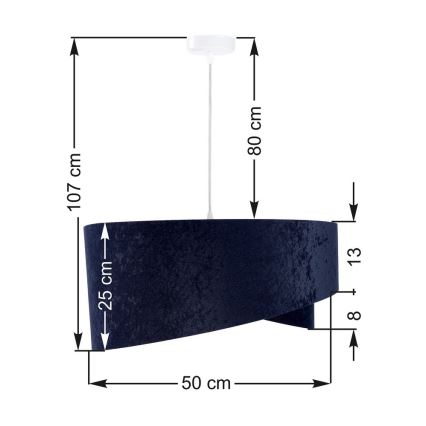 Ljuskrona med snöre GALAXY 1xE27/60W/230V