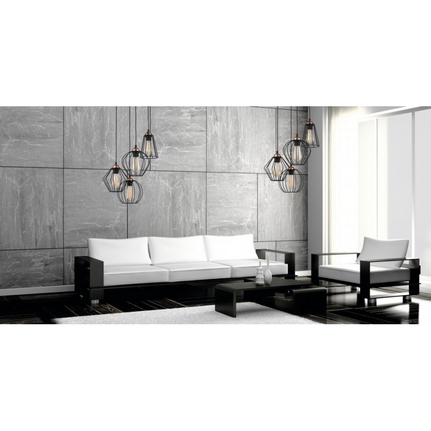 Ljuskrona med snöre GALAXY 4xE27/60W/230V