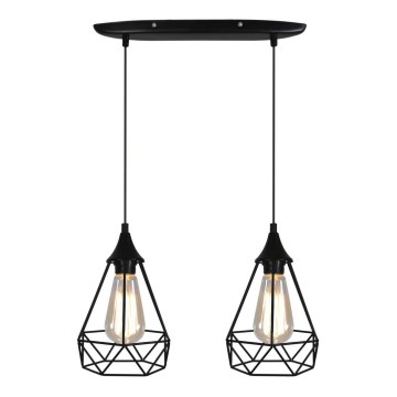 Ljuskrona med snöre GRAF 2xE27/60W/230V