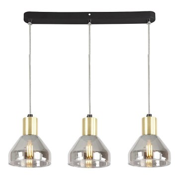 Ljuskrona med snöre GREGORY 3xE14/40W/230V