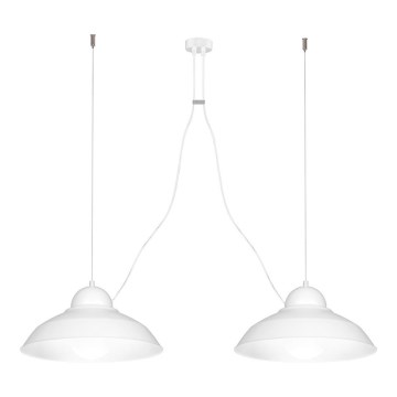 Ljuskrona med snöre GUSTAV 2xE27/60W/230V