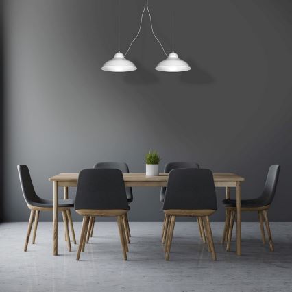 Ljuskrona med snöre GUSTAV 2xE27/60W/230V