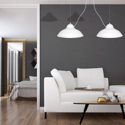 Ljuskrona med snöre GUSTAV 2xE27/60W/230V