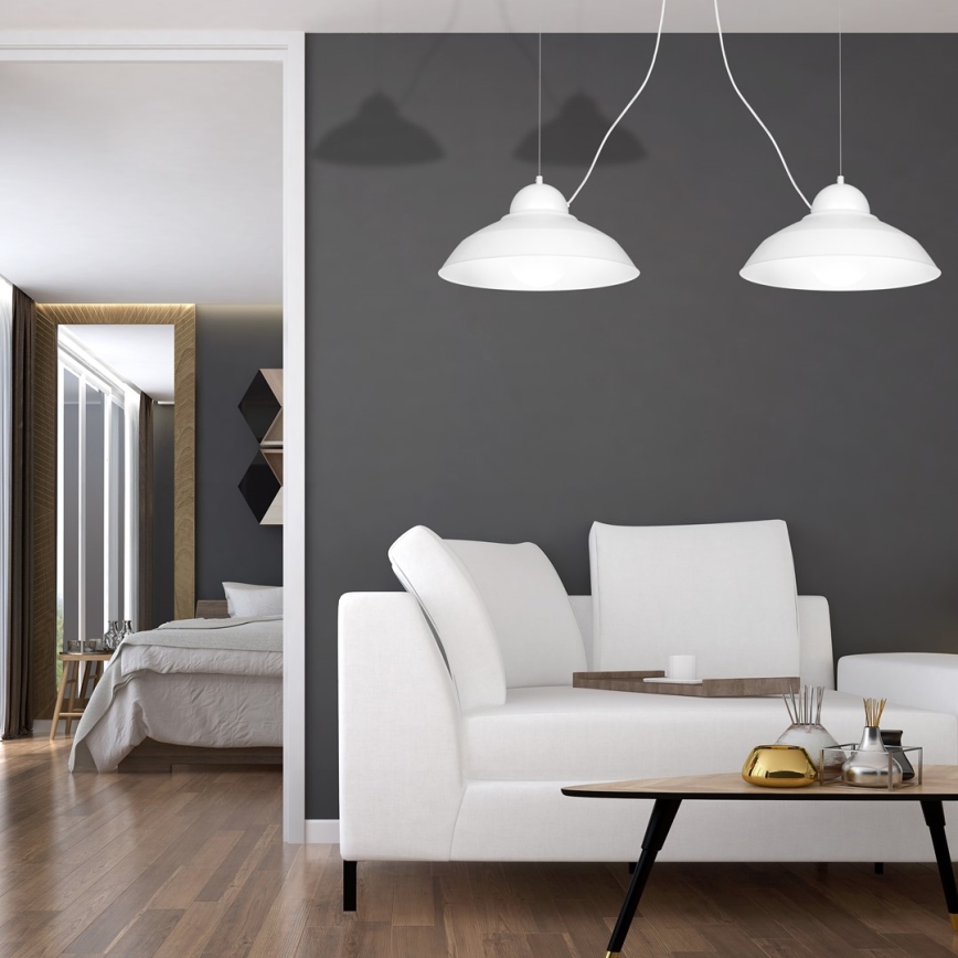 Ljuskrona med snöre GUSTAV 2xE27/60W/230V