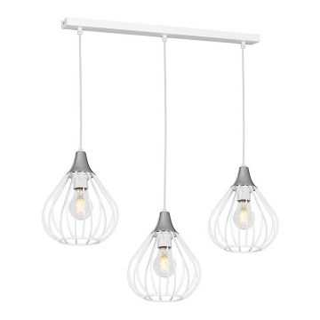 Ljuskrona med snöre KANE 3xE27/60W/230V