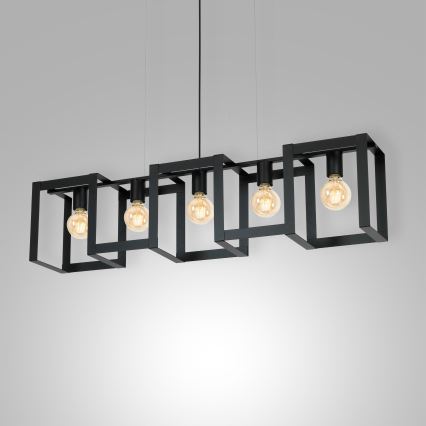 Ljuskrona med snöre KARTEL 5xE27/60W/230V