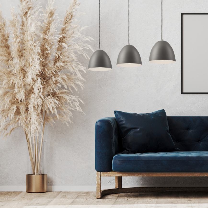 Ljuskrona med snöre LIVIA 3xE27/60W/230V