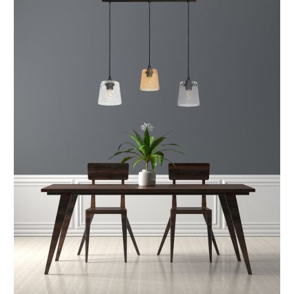 Ljuskrona med snöre LUCEA 3xE27/15W/230V