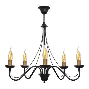 Ljuskrona med snöre MALBO III 5xE14/60W/230V