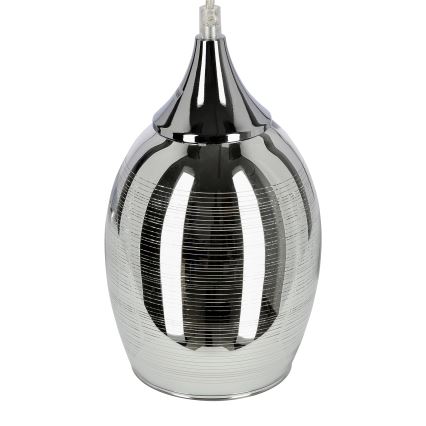 Ljuskrona med snöre MARINA 1xE27/60W/230V krom