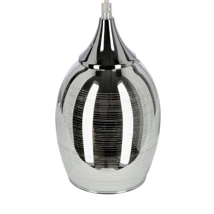 Ljuskrona med snöre MARINA 3xE27/60W/230V krom