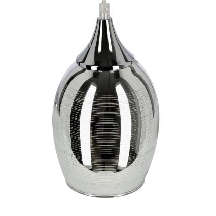 Ljuskrona med snöre MARINA 5xE27/60W/230V krom