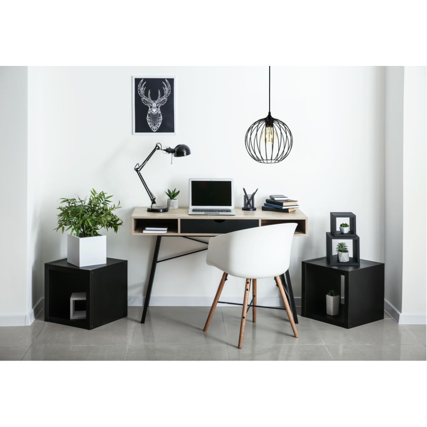 Ljuskrona med snöre MATT 1xE27/60W/230V