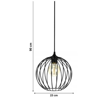 Ljuskrona med snöre MATT 1xE27/60W/230V