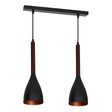 Ljuskrona med snöre MUZA 2xE27/60W/230V