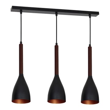 Ljuskrona med snöre MUZA 3xE27/60W/230V