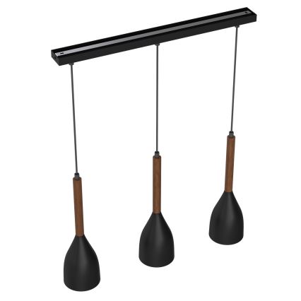 Ljuskrona med snöre MUZA 3xE27/60W/230V