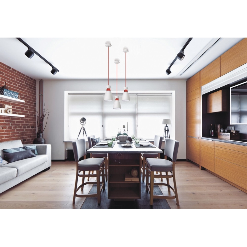 Ljuskrona med snöre NAOMI 1xE27/60W/230V