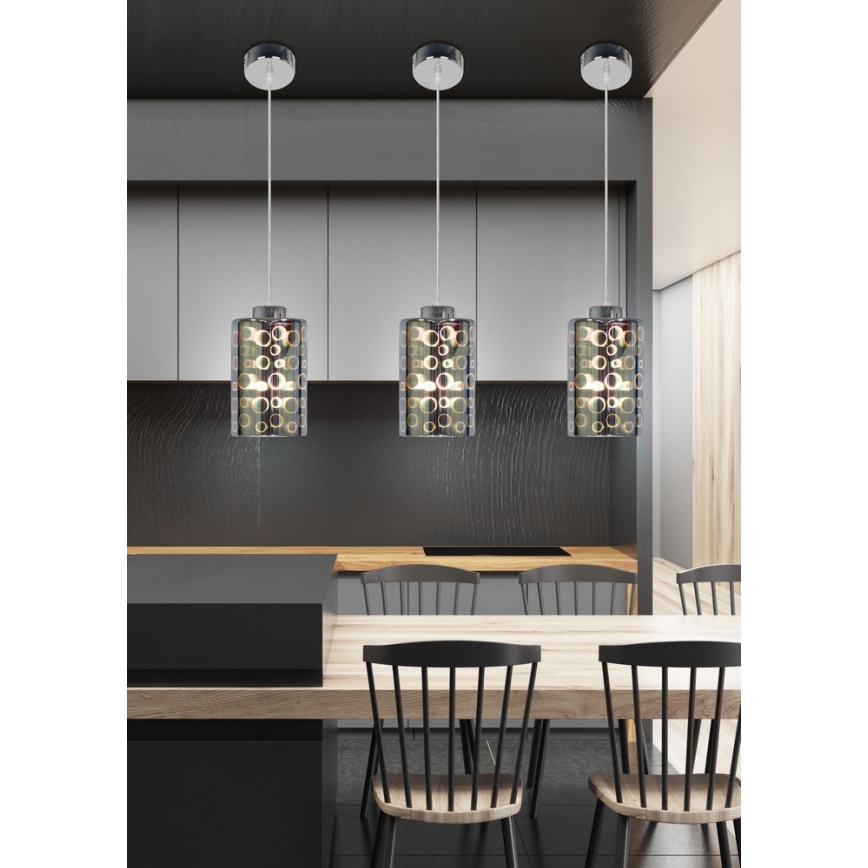 Ljuskrona med snöre NOCTURNO 1xE27/40W/230V