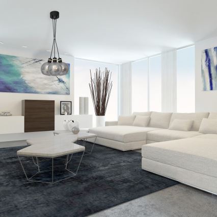 Ljuskrona med snöre OMEGA 3xE27/60W/230V