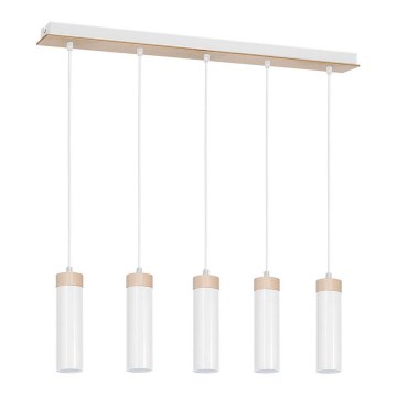 Ljuskrona med snöre PEDRO 5xGU10/25W/230V