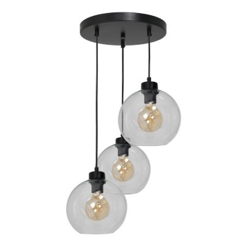 Ljuskrona med snöre SOFIA 3xE27/60W/230V klar