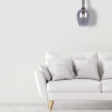 Ljuskrona med snöre TANGO 1xE14/40W/230V svart