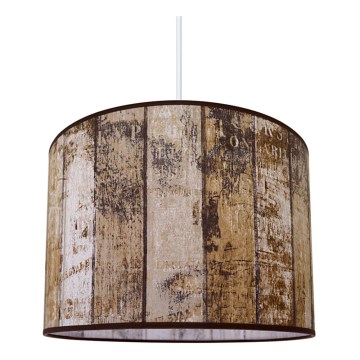 Ljuskrona med snöre trä 1xE27/60W/230V