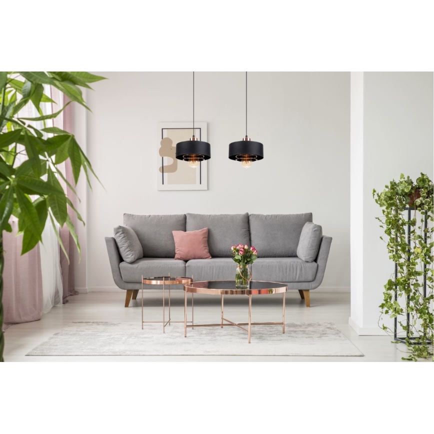 Ljuskrona med snöre VEST 2xE27/60W/230V