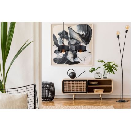 Ljuskrona med snöre VEST 2xE27/60W/230V