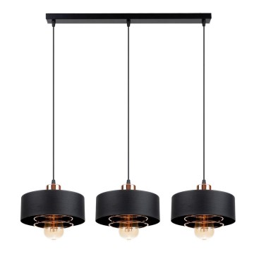 Ljuskrona med snöre VEST 3xE27/60W/230V