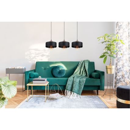 Ljuskrona med snöre VEST 3xE27/60W/230V