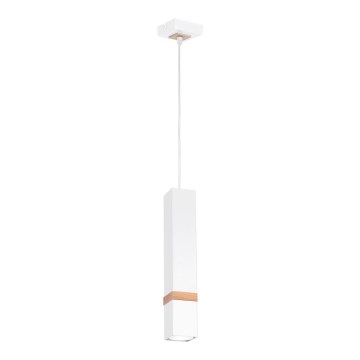 Ljuskrona med snöre VIDAR 1xGU10/25W/230V vit