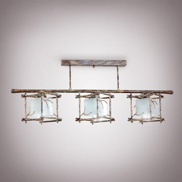 Ljuskrona med stång SAVANNAH KUBO 3xE27/40W/230V ljus