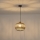 Ljuskrona med textilsladd 1xE27/15W/230V beige