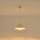 Ljuskrona med textilsladd 1xE27/15W/230V grädde