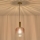 Ljuskrona med textilsladd 1xE27/15W/230V röd/rökig diameter 20 cm