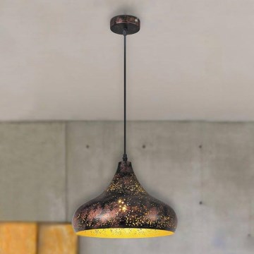 Ljuskrona med textilsladd 1xE27/40W/230V