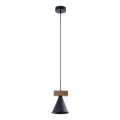 Ljuskrona med textilsladd 1xE27/60W/230V diameter 15 cm
