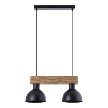 Ljuskrona med textilsladd 2xE27/60W/230V