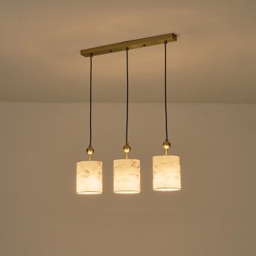 Ljuskrona med textilsladd 3xE14/15W/230V