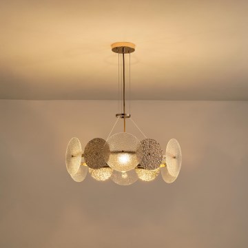 Ljuskrona med textilsladd 6xE14/40W/230V