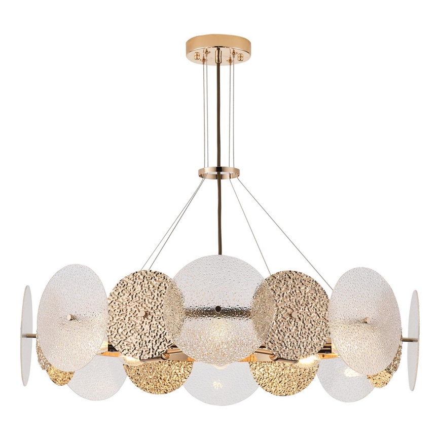 Ljuskrona med textilsladd 8xE14/40W/230V